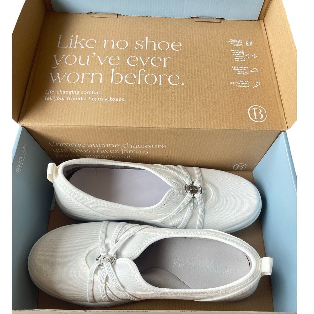 LifeStride Niche Slip On Sneaker White Fabric Comfort Shoes NWTI - Size 9 - Picture 6 of 14